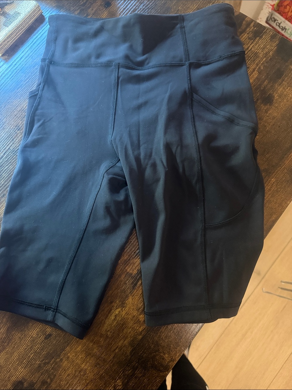 lululemon athletica Black High-Rise Bike Shorts with Side Pockets